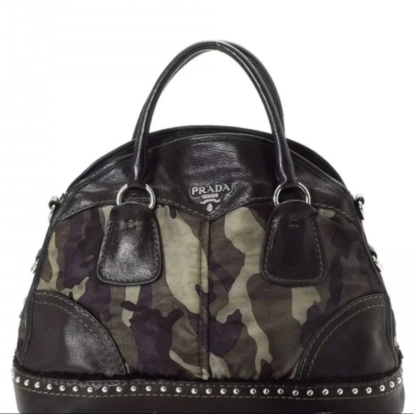 Prada Handbags - 👜HP👜Prada Camouflage Nylon And Calf Leather Bag